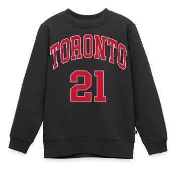 Toronto 21 - Kinder Premium Organic Sweatshirt - Schwarz - Vorne - AI Model Kid Female (0cm)