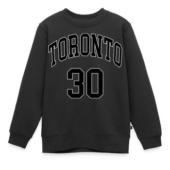Toronto 30 - Kinder Premium Organic Sweatshirt - Schwarz - Vorne - AI Model Kid Female (0cm)