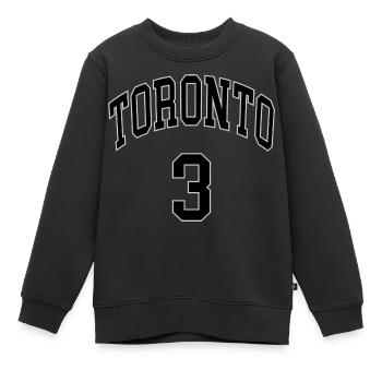 Toronto 3 - Kinder Premium Organic Sweatshirt - Schwarz - Vorne - AI Model Kid Female (0cm)