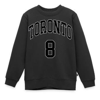 Toronto 8 - Kinder Premium Organic Sweatshirt - Schwarz - Vorne - AI Model Kid Female (0cm)