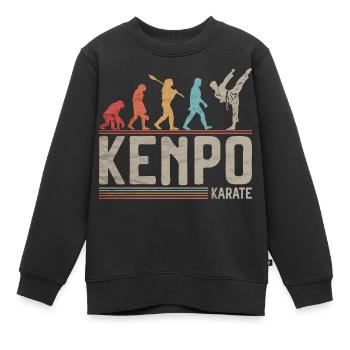 Kenpo Karate Evolution Kampfkünste Evolution - Kinder Premium Organic Sweatshirt - Schwarz - Vorne - AI Model Kid Female (0cm)