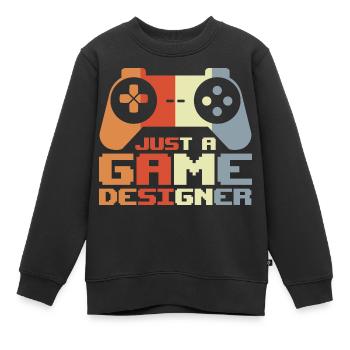 Videospiel Designer - Kinder Premium Organic Sweatshirt - Schwarz - Vorne - AI Model Kid Female (0cm)