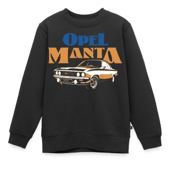 Opel Manta Cool Design In Blue And Orange - Kids Premium Organic Sweatshirt - black - Front - AI Model Kid Female (0cm)