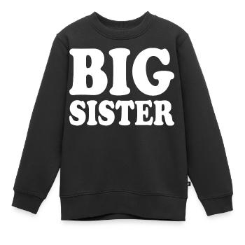Big sister - Sweat Premium enfant bio - noir - Devant - AI Model Kid Female (0cm)