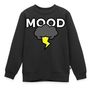 Dark Thunder Cloud - MOOD: Digitale Zeichnung - Kinder Premium Organic Sweatshirt - Schwarz - Vorne - AI Model Kid Female (0cm)