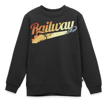 Motivation des chemins de fer - Sweat Premium enfant bio - noir - Devant - AI Model Kid Female (0cm)