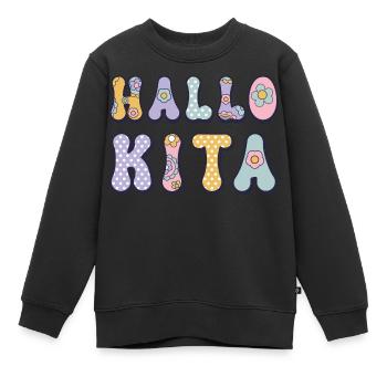 Kita Kind Kindergarten Anfänger Mädchen Geschenk - Kinder Premium Organic Sweatshirt - Schwarz - Vorne - AI Model Kid Female (0cm)