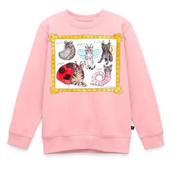 Beastie Babies - Sweat Premium enfant bio - rose - Devant - AI Model Kid Female (0cm)