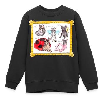 Beastie Babys - Kinder Premium Organic Sweatshirt - Schwarz - Vorne - AI Model Kid Female (0cm)