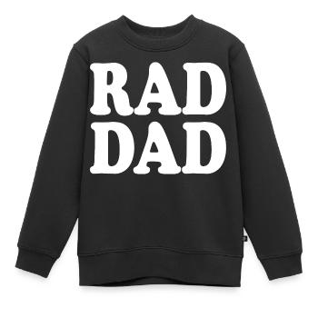 Rad dad - Kinder Premium Organic Sweatshirt - Schwarz - Vorne - AI Model Kid Female (0cm)