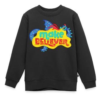 Play-Doh Drachen Aus Knete Make Believer - Kinder Premium Organic Sweatshirt - Schwarz - Vorne - AI Model Kid Female (0cm)