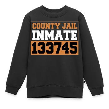 Détenu de la prison du comté - Sweat Premium enfant bio - noir - Devant - AI Model Kid Female (0cm)