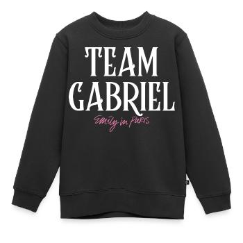 Emily In Paris Team Gabriel - Kinder Premium Organic Sweatshirt - Schwarz - Vorne - AI Model Kid Female (0cm)