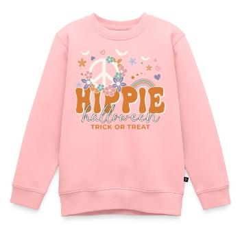 Drôle d’Halloween disant Halloween hippie - Sweat Premium enfant bio - rose - Devant - AI Model Kid Female (0cm)