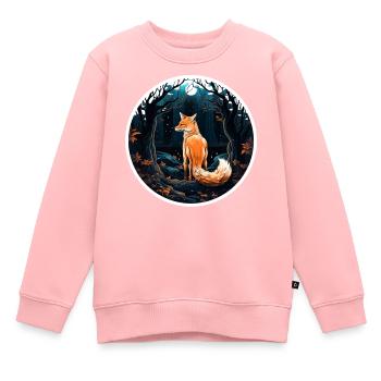 Rudeltiere Fuchs Füchse Waldbewohner Waldtier - Kinder Premium Organic Sweatshirt - Rosa - Vorne - AI Model Kid Female (0cm)