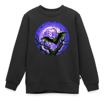 Fledermaus Fledermäuse Flughunde Halloween - Kinder Premium Organic Sweatshirt - Schwarz - Vorne - AI Model Kid Female (0cm)