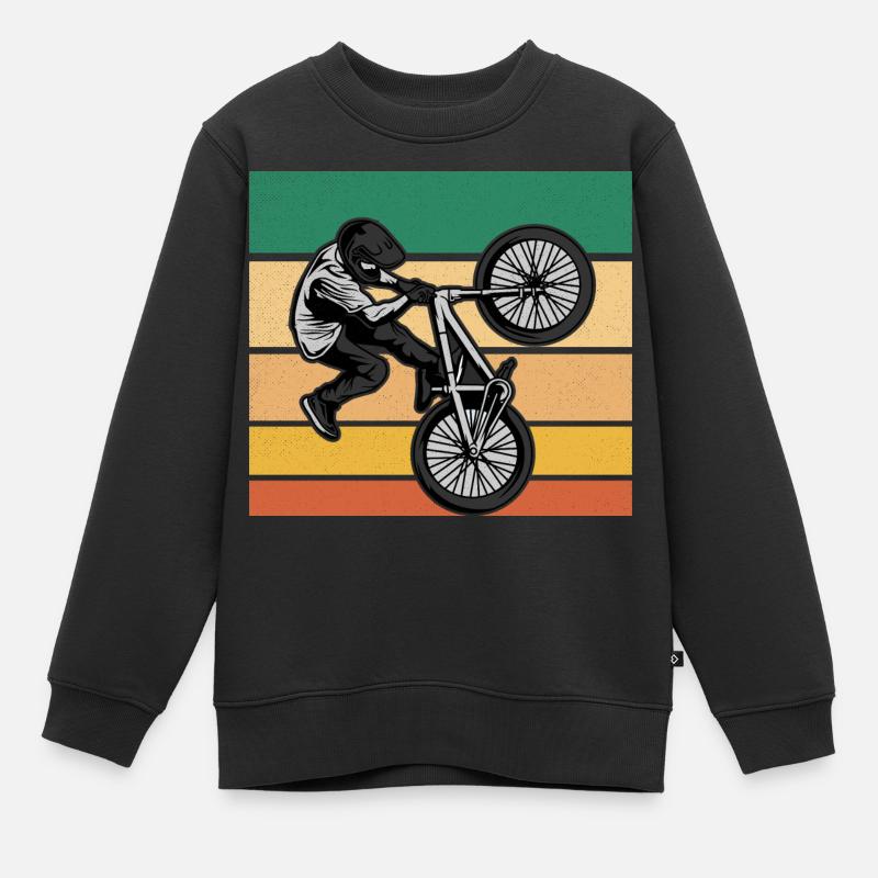Vélo BMX - Sweat Premium enfant bio - noir