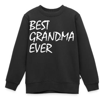 Best grandma ever - Kinder Premium Organic Sweatshirt - Schwarz - Vorne - AI Model Kid Female (0cm)