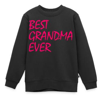Best grandma ever - Kinder Premium Organic Sweatshirt - Schwarz - Vorne - AI Model Kid Female (0cm)