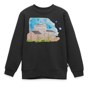 Église Borchemich Erkelenz 41812 Kreis Heinsberg - Sweat Premium enfant bio - noir - Devant - AI Model Kid Female (0cm)