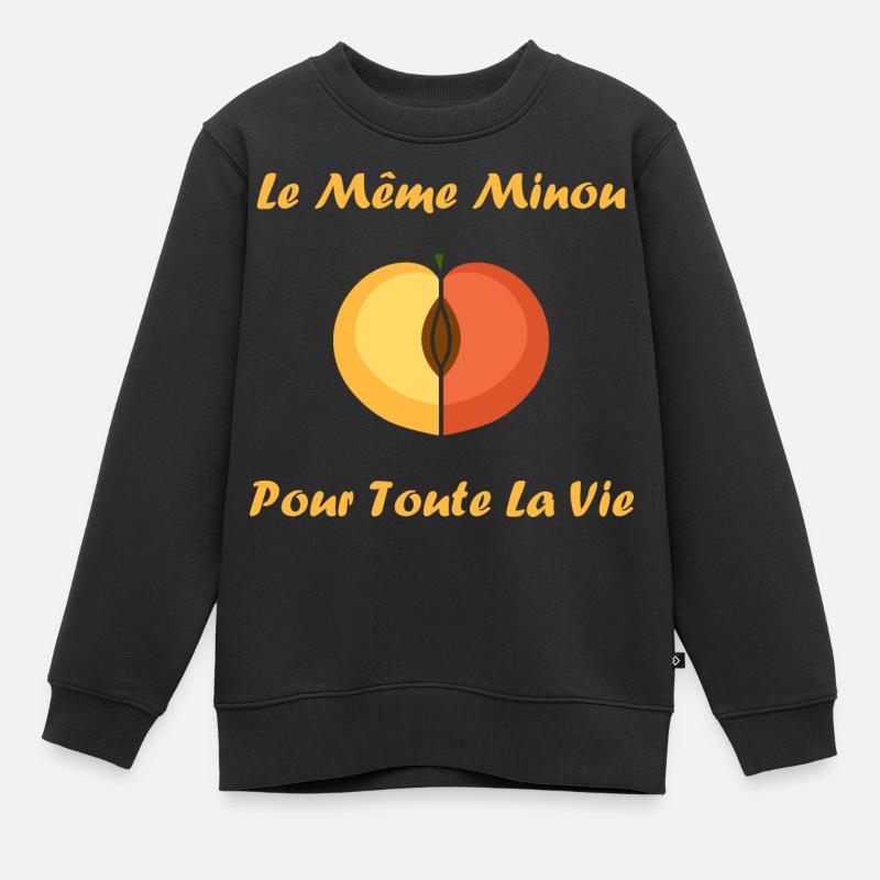 EVG Le Même Minou pour toute la vie - Sweat Premium enfant bio - noir