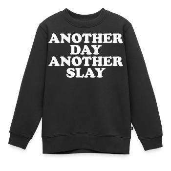 Un autre jour, un autre meurtre - Sweat Premium enfant bio - noir - Devant - AI Model Kid Female (0cm)