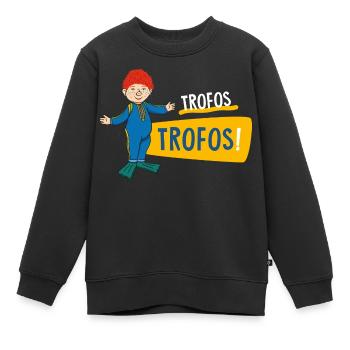 Das Sams Trofos Trofos Mit Sams - Kinder Premium Organic Sweatshirt - Schwarz - Vorne - AI Model Kid Female (0cm)
