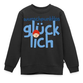 Das Sams Wunschpunktlos Glücklich - Kinder Premium Organic Sweatshirt - Schwarz - Vorne - AI Model Kid Female (0cm)