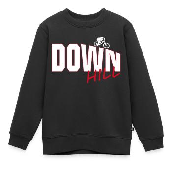 Downhill - Kinder Premium Organic Sweatshirt - Schwarz - Vorne - AI Model Kid Female (0cm)