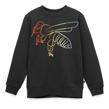 Vintage Honigbiene - Kinder Premium Organic Sweatshirt - Schwarz - Vorne - AI Model Kid Female (0cm)