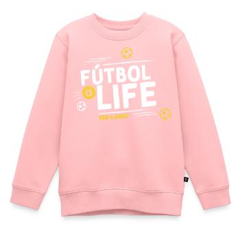 Ted Lasso Fútbol Is Life - Sweat Premium enfant bio - rose - Devant - AI Model Kid Female (0cm)