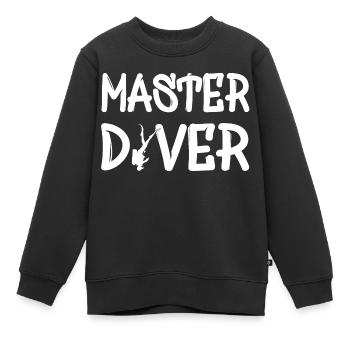 Master Diver - Kinder Premium Organic Sweatshirt - Schwarz - Vorne - AI Model Kid Female (0cm)