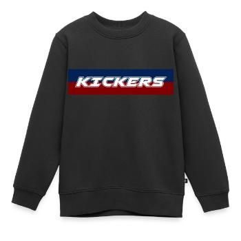 Kicker - Kinder Premium Organic Sweatshirt - Schwarz - Vorne - AI Model Kid Female (0cm)