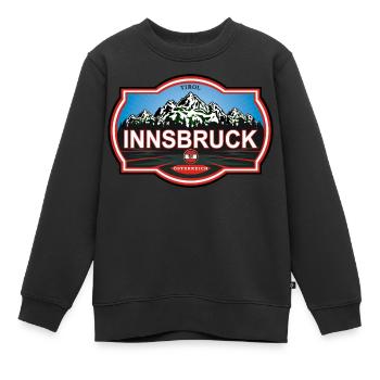 Innsbruck, Österreich - Kinder Premium Organic Sweatshirt - Schwarz - Vorne - AI Model Kid Female (0cm)