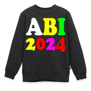 Abi 2024 - Kinder Premium Organic Sweatshirt - Schwarz - Vorne - AI Model Kid Female (0cm)