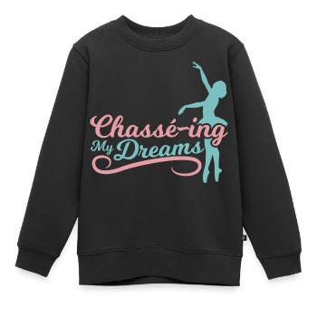 Verfolge Meine Träume - Kinder Premium Organic Sweatshirt - Schwarz - Vorne - AI Model Kid Female (0cm)