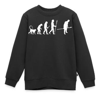 Développement de la boulangerie - Sweat Premium enfant bio - noir - Devant - AI Model Kid Female (0cm)
