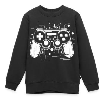 Game Controller - Kinder Premium Organic Sweatshirt - Schwarz - Vorne - AI Model Kid Female (0cm)