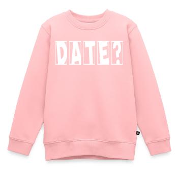 Date? Flirter avec la Saint-Valentin célibataire - Sweat Premium enfant bio - rose - Devant - AI Model Kid Female (0cm)