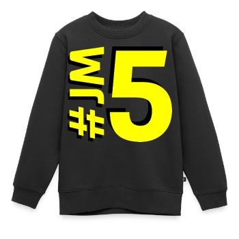 JM5-KARTON - Kinder Premium Organic Sweatshirt - Schwarz - Vorne - AI Model Kid Female (0cm)