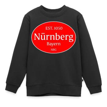Nuremberg, Germany - Kids Premium Organic Sweatshirt - black - Front - AI Model Kid Female (0cm)