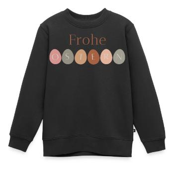 Frohe Ostern - Kinder Premium Organic Sweatshirt - Schwarz - Vorne - AI Model Kid Female (0cm)
