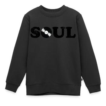 Âme vintage - Sweat Premium enfant bio - noir - Devant - AI Model Kid Female (0cm)