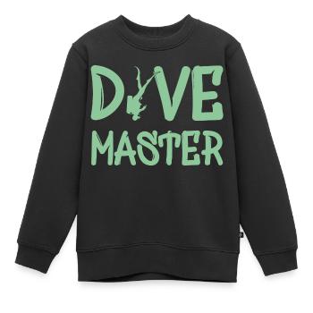 Dive Master Diving Scuba Diver - Kinder Premium Organic Sweatshirt - Schwarz - Vorne - AI Model Kid Female (0cm)