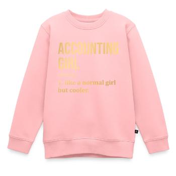 Buchhalter - Kinder Premium Organic Sweatshirt - Rosa - Vorne - AI Model Kid Female (0cm)