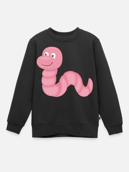 Ver de terre - Sweat Premium enfant bio - noir