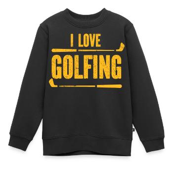 Golf - Golfclub Goldspieler Birdie Elite Luxus - Kinder Premium Organic Sweatshirt - Schwarz - Vorne - AI Model Kid Female (0cm)