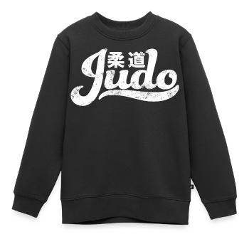 Judo - Kinder Premium Organic Sweatshirt - Schwarz - Vorne - AI Model Kid Female (0cm)
