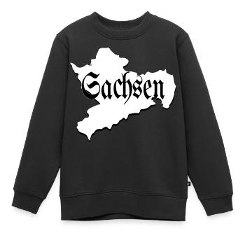 Saxe noir et blanc - Sweat Premium enfant bio - noir - Devant - AI Model Kid Female (0cm)