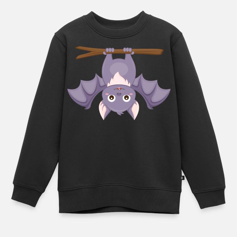 Chauve-souris - Sweat Premium enfant bio - noir